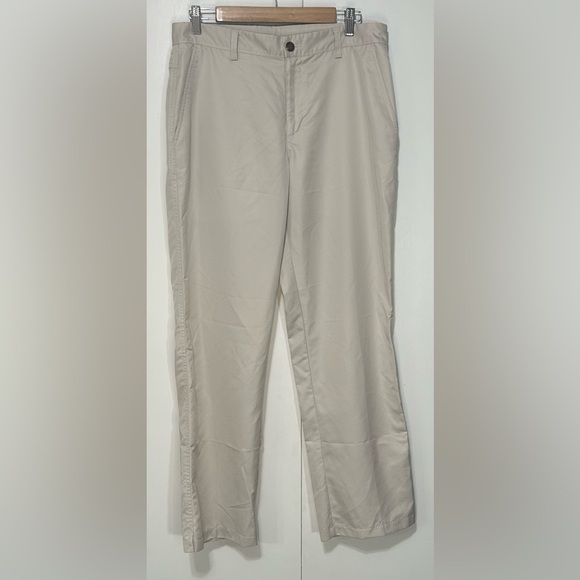 Adidas Clima Lite Tan 4 Pocket Lightweight Golf Chino Athletic Pants Size 32X32 - Picture 1 of 15
